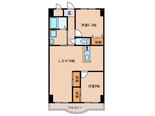 天神山マンション１号館の物件間取画像